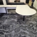 Grey U/C Suite Office Desk w/ Storage & P-Shape Runoff 96x108